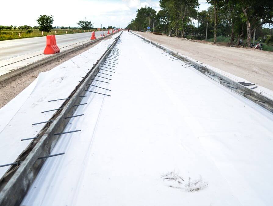 Factory Supply Geotextile On Road Construction